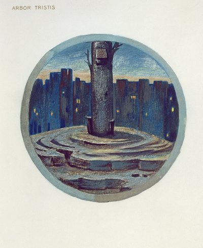 Flower Book Illustration: XXVIII. Arbor Tristis, 1905 by Edward Burne Jones